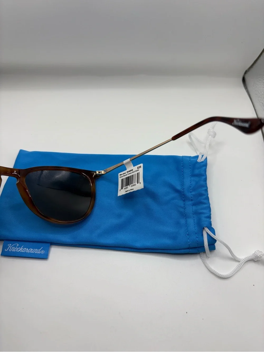Tortoiseshell Sunglasses with Gold Arms